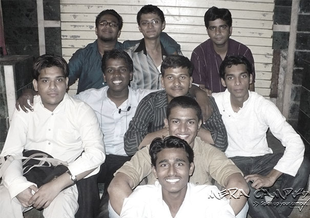 First Mera Campus Team, from top to bottom: Hement, Rahul, Kapil, Waleed, Hari Maurya, Rakesh, Ateeque, Omair, Dharm )